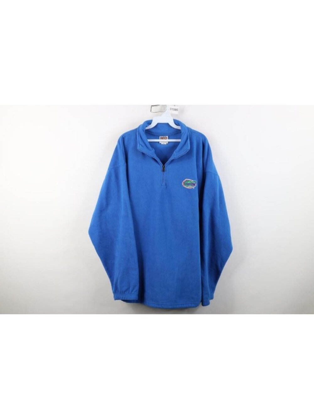 Vintage 90s Mens XL University of Florida 1/4 Zip Fleece Pullover Sweater Blue